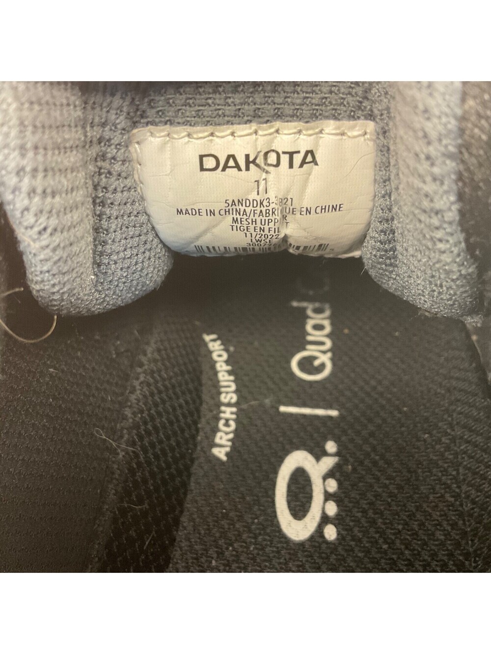 Dakota Men's Low-Cut Composite Toe 3821 Athletic Work Shoes Black/Grey Size 11M - Picture 8 of 8